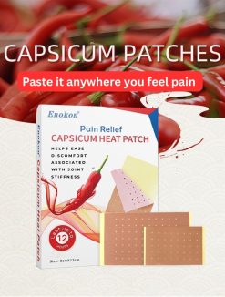 Upto 12-Hours Pain Relief Capsicum Heat Patch (5-in-1 Patches)