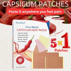 Upto 12-Hours Pain Relief Capsicum Heat Patch (5-in-1 Patches)