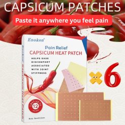 Set of 6 Upto 12-Hours Pain Relief Capsicum Heat Patch (30 Patches)