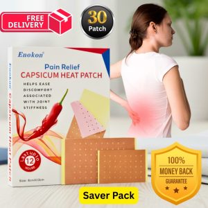 Set of 6 Upto 12-Hours Pain Relief Capsicum Heat Patch (30 Patches)